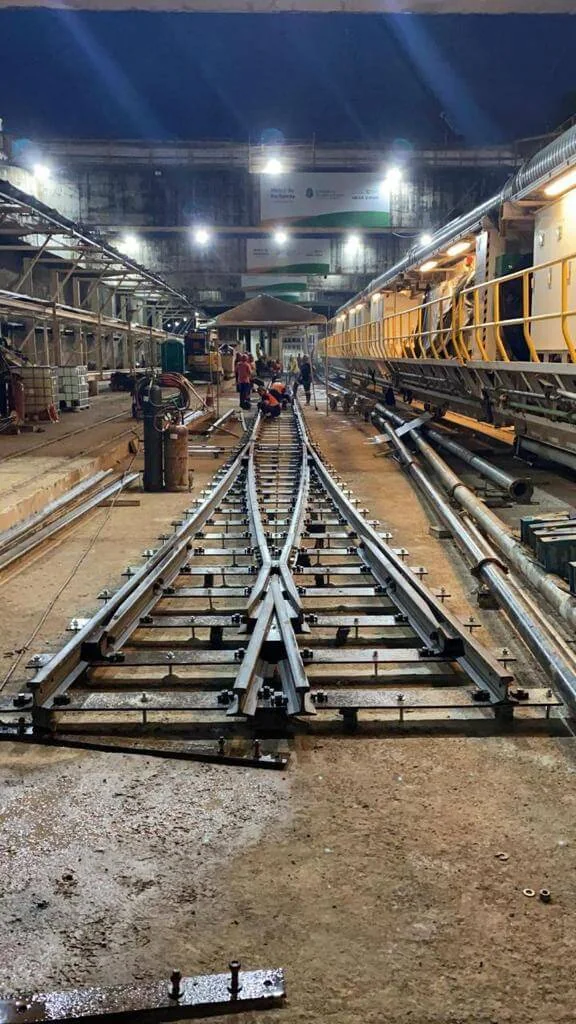 Registro de obra ferroviária — acervo AMV Brasil
